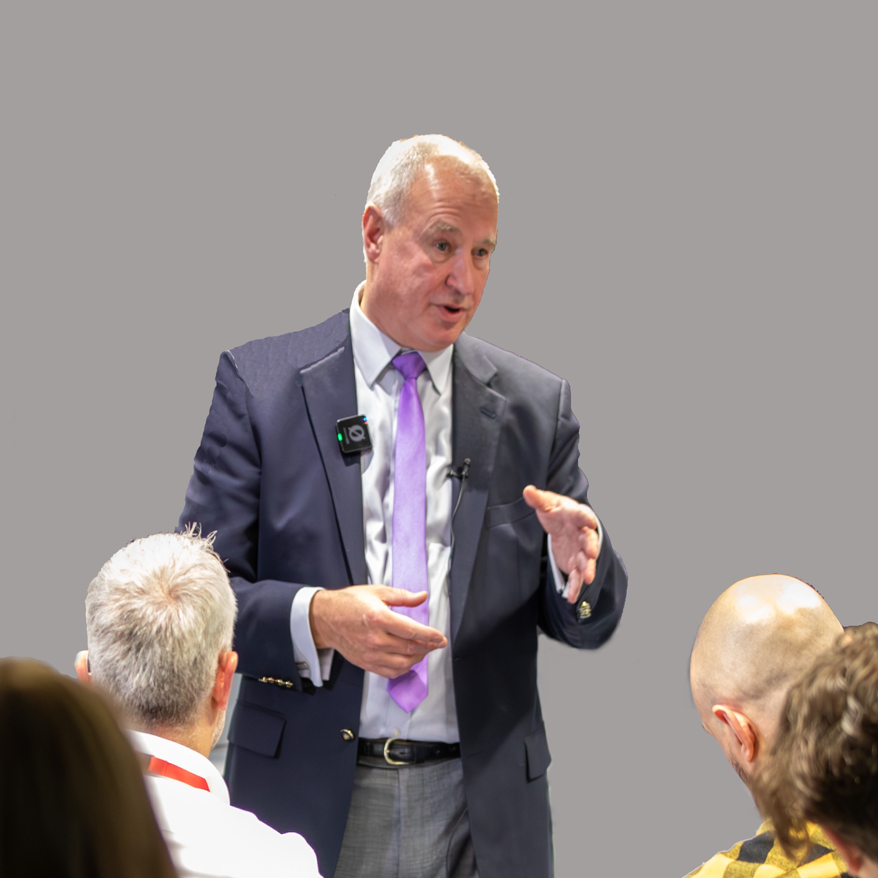 Bob presenting to a team
